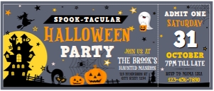 Halloween Ticket Invitation: Halloween Ticket Invitation