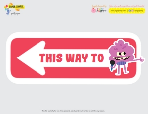 Super Simple Songs Party Signs design preview