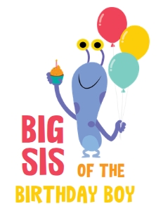 Super Simple Monsters Birthday Shirt Balloon: Super Simple Monsters Shirts Set