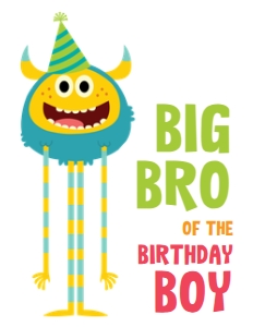 Super Simple Monsters Birthday Shirt blue: Super Simple Monsters Shirts Set