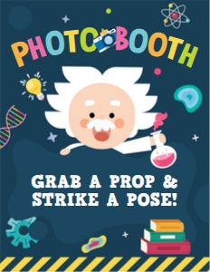Mad Science Photo Booth Sign design preview