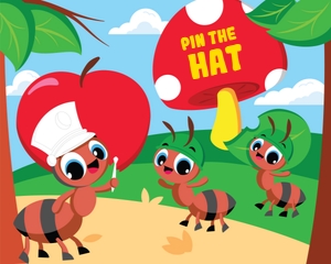 Ants Go Marching Pin the Hat: Ants Go Marching Games Kit