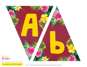 Luau Banner design preview
