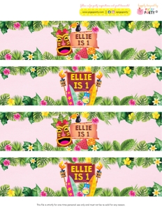 Luau Bottle Wrappers: Luau Ultimate Bundle Kit