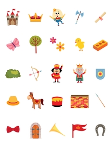 Humpty Dumpty Bingo Icons: Humpty Dumpty Games Kit