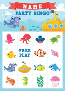 Submarine Bingo: Submarine Bingo