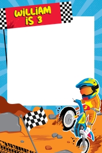 Dirtbike Photo Booth Frame: Dirtbike Photo Booth Kit