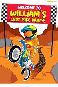 Dirtbike Yard Sign: Dirtbike Yard Sign