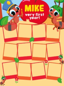 Ants Milestone Photo Board: Ants Go Marching Photo Board