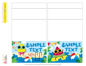 Pool Food Labels: Pool Ultimate Bundle Kit