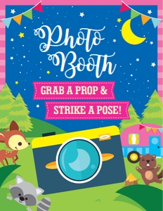 Glamping Photo Booth Display Sign: Glamping Photo Booth Kit
