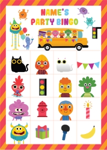 Super Simple Songs Bingo design preview