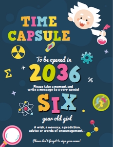 Mad Science Time Capsule Display: Mad Science Time Capsule Set