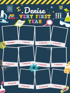 Mad Science Milestone  Photo Poster: Mad Science Birthday Memories Kit