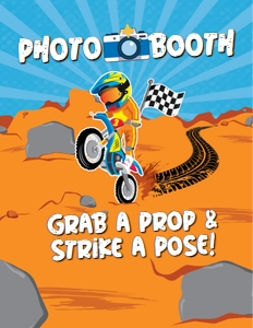 Dirtbike Photo Booth Display Sign: Dirtbike Photo Props