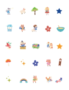 Storybook Nursery Rhymes Bingo Icon: Storybook Nursery Rhymes Games Kit