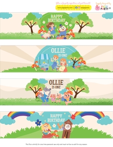 Storybook Nursery Rhymes Bottle Wrappers: Storybook Nursery Rhymes Bottle Wrappers