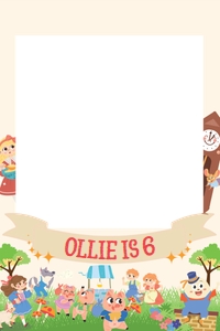 Storybook Nursery Rhymes Photo Booth Frame: Storybook Nursery Rhymes Photo Booth Kit