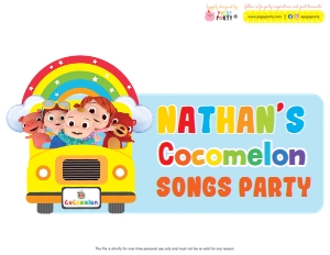 Cocomelon Party Signs Pack: Cocomelon Party Signs Pack