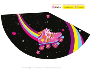 Rollerskating Party Hats: Rollerskating Party Decorations Kit