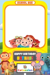 Cocomelon Photo Booth Frame: Cocomelon Photo Booth Frame