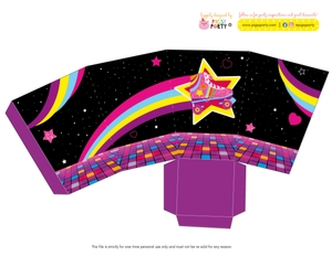 Rollerskating Favor Boxes: Rollerskating Party Decorations Kit