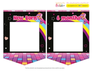 Rollerskating Milestone Photo Banner: Rollerskating Photo Banner
