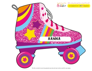 Rollerskating Pin Game Roller Skates: Rollerskating Games Kit