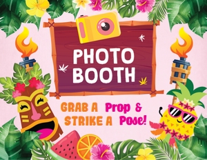 Luau Photo Booth Display: Luau Ultimate Bundle Kit