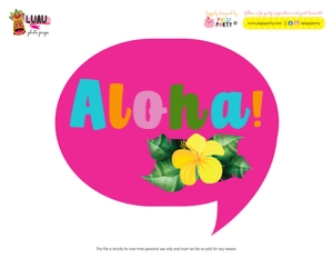 Luau Photo Props: Luau Ultimate Bundle Kit