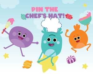 Bumble Nums Pin the Hat Party Game: Bumble Nums Games Kit