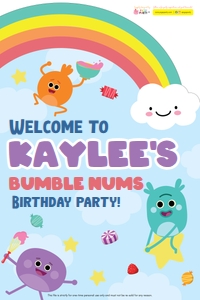 Bumble Nums Yard Sign design preview