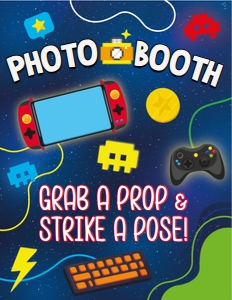 Gamer Boy Photo Booth Display Sign: Gamer Boy Photo Props