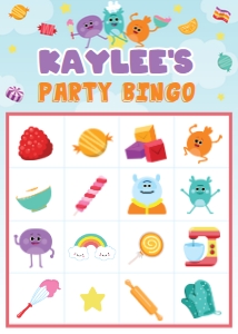 Bumble Nums Bingo design preview