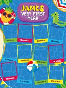 Pool Milestone Photo Board: Pool Ultimate Bundle Kit
