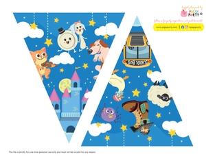 Nursery Rhymes Lullaby Banner Decor: Nursery Rhymes Lullaby Banner