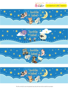 Nursery Rhymes Lullaby Bottle Wrappers design preview