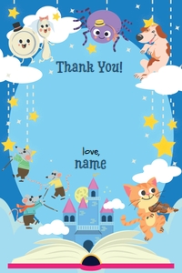 Nursery Rhymes Lullaby Thank You Card: Nursery Rhymes Lullaby Party Decorations Kit