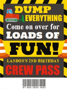 Ants Construction Trucks Crew Pass: Ants Construction Trucks Party Decorations Kit