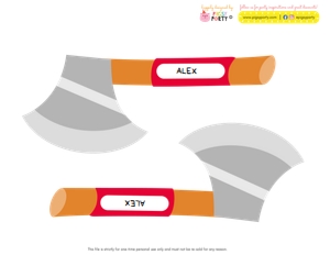 Lumberjack Pin Game Object: Lumberjack Games Kit