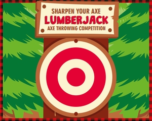 Lumberjack Axe Throwing Game: Lumberjack Games Kit