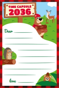 Lumberjack Time Capsule Note: Lumberjack Birthday Memories Kit