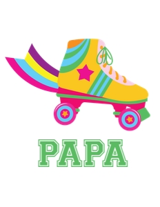 Rollerskating Birthday Shirt Family_papa: Rollerskating Birthday Shirt Family Bundle