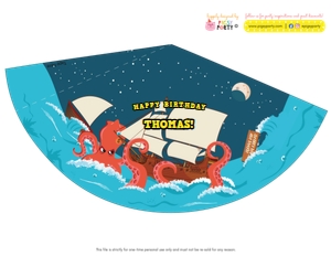 Kraken Party Hat: Kraken Party Decorations Kit