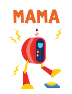 Robots Family Birthday Shirt_mama: Robots Family Birthday Shirt