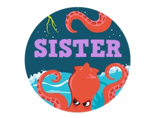 Kraken Family Birthday Shirt_Sister: Kraken Family Birthday Shirt