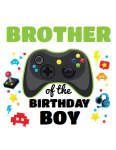 Gamer Family Birthday Shirt_Brother: Gamer Family Birthday Shirt