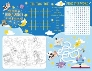 Nursery Rhymes Lullabies Coloring Placemat: Nursery Rhymes Lullabies Coloring Placemat