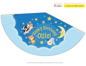 Nursery Rhymes Lullaby Party Hats: Nursery Rhymes Lullaby Party Decorations Kit