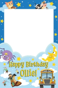 Nursery Rhymes Lullabies Photo Booth Frame: Nursery Rhymes Lullabies Photo Booth Frame